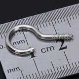 Maxbell 30x50pcs Screw Hook Eye Silver