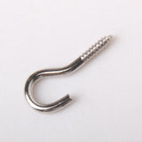 Maxbell 100pcs Silver Screw Hook Eye House Curtain Net Wire Metal Cup Hook