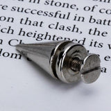 Maxbell 2x 10 Sets Nickel Plated Cone Screwback Spikes Studs Punk Rock Spike 25mm 19mm