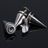 Maxbell 2x 10 Sets Nickel Plated Cone Screwback Spikes Studs Punk Rock Spike 25mm 19mm