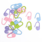 Maxbell Round Plastic Knitting Knit Needle Sizer Gauge Ruler+20pc Stitch Markers