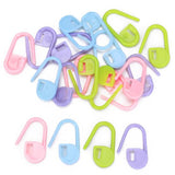 Maxbell Round Plastic Knitting Knit Needle Sizer Gauge Ruler+20pc Stitch Markers