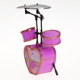 Maxbell Shocking Pink Drum Set For fashion Doll house accessory