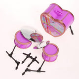 Maxbell Shocking Pink Drum Set For fashion Doll house accessory
