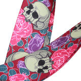 Maxbell Adjustable Buckle Guitar Strap w/ Skull Print