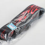 Maxbell Adjustable Buckle Guitar Strap w/ Red Flame Print