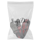 Maxbell Adjustable Buckle Guitar Strap w/ Red Flame Print