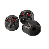 Maxbell 7x3pcs Electric Guitar Skull Head Volume Control Knobs Black
