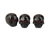 Maxbell 7x3pcs Electric Guitar Skull Head Volume Control Knobs Black