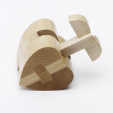 Maxbell Luban Kongming Wooden Heart Lock Educational Puzzle Toy