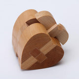 Maxbell Luban Kongming Wooden Heart Lock Educational Puzzle Toy