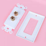 Maxbell Speaker Cable Wall Plate - 2 Banana Plug