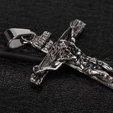 Maxbell Vintage Style Jesus Christ Cross Crucifix Charm Pendant fit Chain Necklace