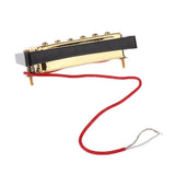 Maxbell Gold Bridge Tailpiece+Sealed Humbucker Pickup Set+Guitar Output Jack