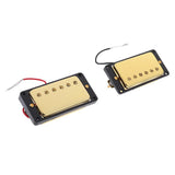 Maxbell Gold Bridge Tailpiece+Sealed Humbucker Pickup Set+Guitar Output Jack