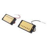 Maxbell Gold Bridge Tailpiece+Sealed Humbucker Pickup Set+Guitar Output Jack