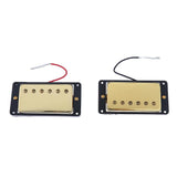 Maxbell Gold Bridge Tailpiece+Sealed Humbucker Pickup Set+Guitar Output Jack