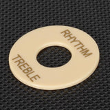 Maxbell Rhythm Treble Switch Plate + Curved Pickups Frames Mounting Rings For LP Guitar