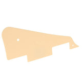Maxbell Cream Curved Pickup Mounting Rings & Single Ply Pickguard for LP Electric Guitar