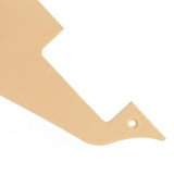 Maxbell Cream Curved Pickup Mounting Rings & Single Ply Pickguard for LP Electric Guitar