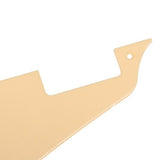 Maxbell Cream Curved Pickup Mounting Rings & Single Ply Pickguard for LP Electric Guitar