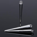 Maxbell 30x10pcs Silver Spike Charms 35mm