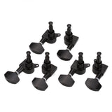 Maxbell Set Acoustic Guitar Bridge Pins Saddle Nut+Tuning Pegs Tuner Machine Heads 3L 3R