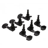 Maxbell Set Acoustic Guitar Bridge Pins Saddle Nut+Tuning Pegs Tuner Machine Heads 3L 3R
