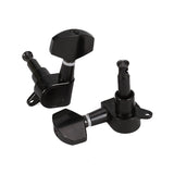 Maxbell Set Acoustic Guitar Bridge Pins Saddle Nut+Tuning Pegs Tuner Machine Heads 3L 3R