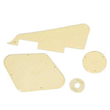 Maxbell Cream Pickups Frame+ Pickguard Bracket + Cavity Switch Covers Kit for LP Guitar