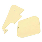 Maxbell Cream Pickups Frame+ Pickguard Bracket + Cavity Switch Covers Kit for LP Guitar