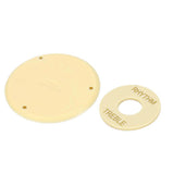 Maxbell Curved Bridge Pickup Frame Mounting Rings w/ Cavity Switch Covers For LP Guitar