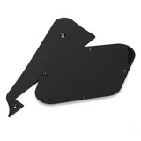 Maxbell Black Curved Neck Bridge Pickup Frame Mounting Rings Switch Covers for LP Guitar