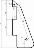 Maxbell Bridge Tailpiece For Les Paul