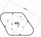Maxbell Pickup Mounting Frame+ Bracket + Cavity Switch Covers Kit Set for LP Guitar Accs