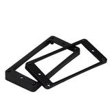 Maxbell 40xCurved Humbucker Pickups Frames Mounting Rings for LP Electric Guitar Black