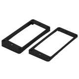 Maxbell 7xCurved Humbucker Pickups Frames Mounting Rings for LP Electric Guitar Black