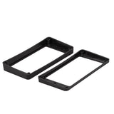 Maxbell 8xCurved Humbucker Pickups Frames Mounting Rings for LP Electric Guitar Black