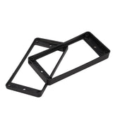 Maxbell 8xCurved Humbucker Pickups Frames Mounting Rings for LP Electric Guitar Black