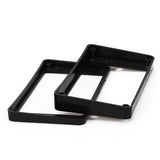 Maxbell 7xCurved Humbucker Pickups Frames Mounting Rings for LP Electric Guitar Black