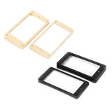 Maxbell 40xCurved Humbucker Pickups Frames Mounting Rings for LP Electric Guitar Black