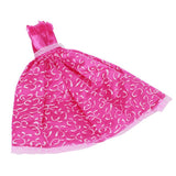 Maxbell Shocking Pink Princess Wedding Gown Dress for Doll