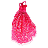 Maxbell Shocking Pink Princess Wedding Gown Dress for Doll
