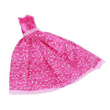 Maxbell Shocking Pink Princess Wedding Gown Dress for Doll