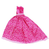 Maxbell Shocking Pink Princess Wedding Gown Dress for Doll