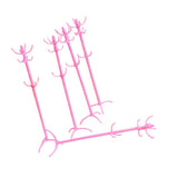 Maxbell 5pcs Dollhouse Furniture Clothes Tree Shocking for Pink