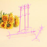 Maxbell 5pcs Dollhouse Furniture Clothes Tree Shocking for Pink