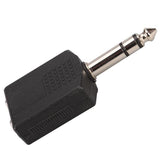 Maxbell 6x6.35mm Mono Plug Male To 2 x 6.35mm Mono Jack Audio Adapter
