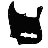 Maxbell Black Pickguard 1 Ply 10 Hole For Jazz J Bass Guitar - Aladdin Shoppers