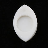 Maxbell 4 Color 8pcs Oval Hollow Back Plastic Eyes For Doll Mask DIY 6mm